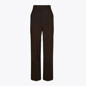 774. TORY BURCH Twill Cargo Pant Dark Mocha Brown $798 EUC Sz 0